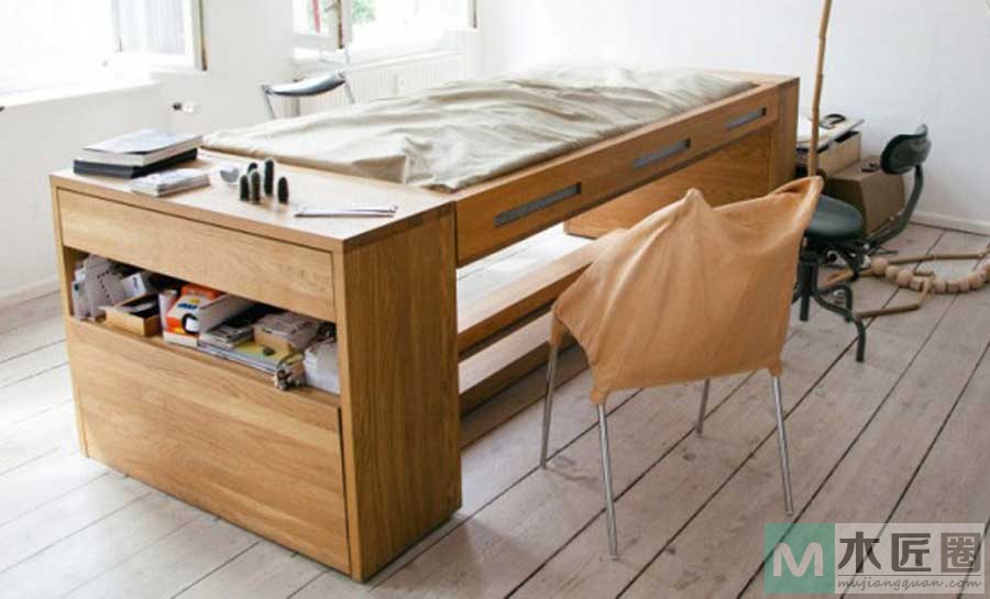 善于利用空间装修设计，新空间概念桌子随时变成床
