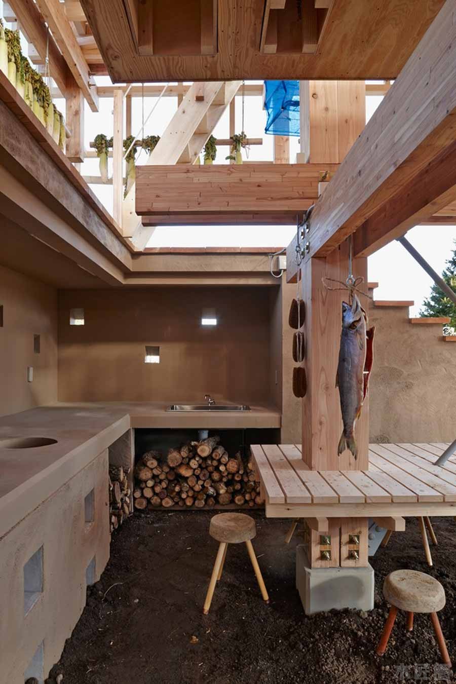  惊呆！加州大学设计Nest We Grow用木质框架搭建“食物森林”