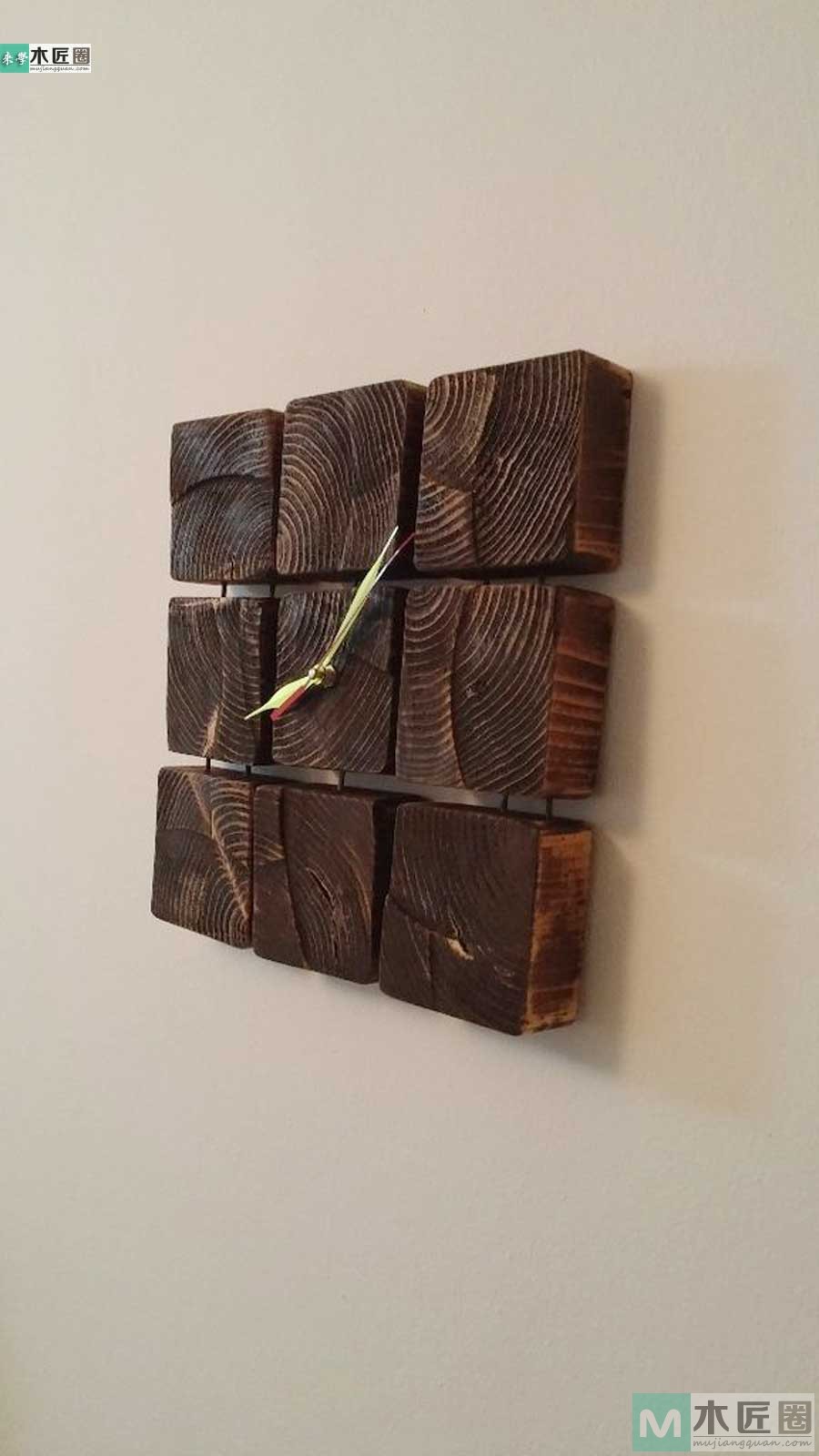 创意木工diy，木质挂钟的制作教程