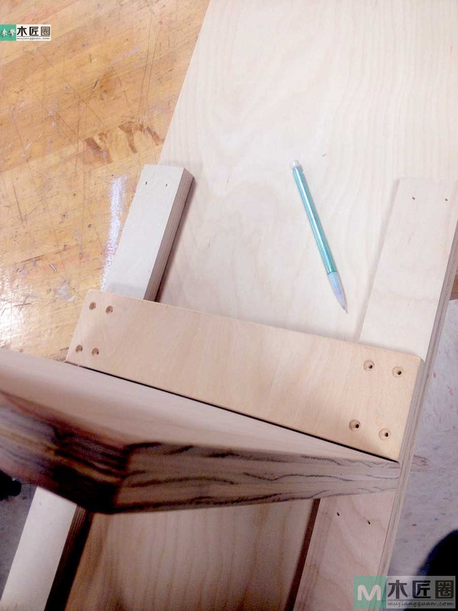 创意小家具，木板拼插折叠凳的制作方法