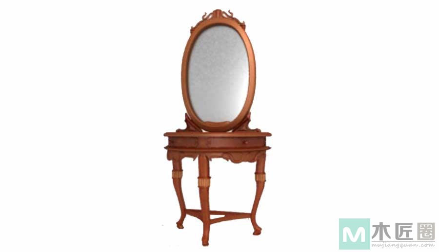 镜台，俗称“拍子式”，系由宋代流行的镜架演变而成