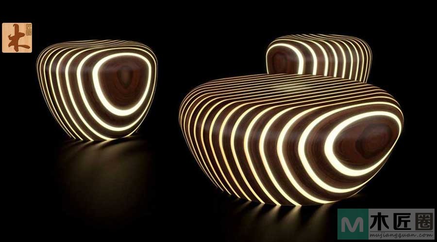 来自意大利公司Masto的创意，家具中的裂缝灯