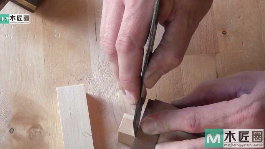 榫卯家具做法必学，如何制作榫卯之双平肩明榫的方法图解