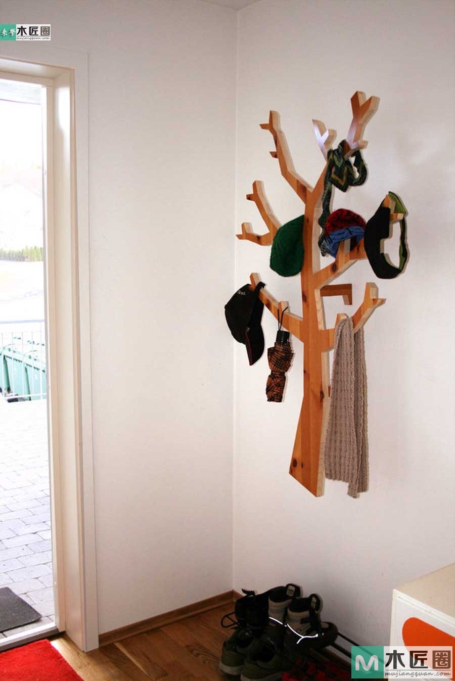 设计灵感来源树枝，树枝衣帽架的做法图解