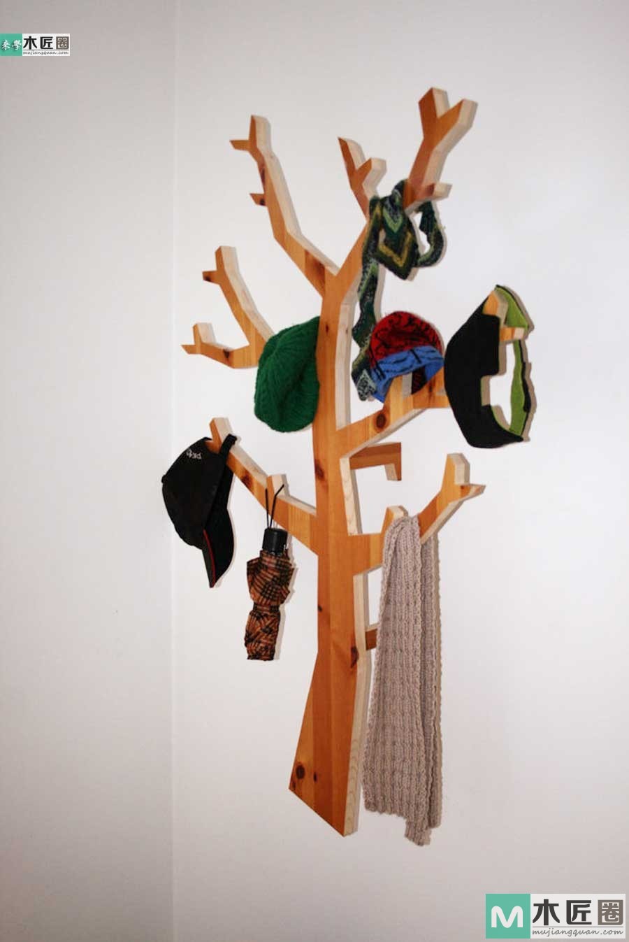 设计灵感来源树枝，树枝衣帽架的做法图解