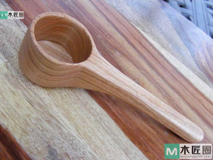 木工爱好者，图解怎样自制咖啡木勺的方法和步骤