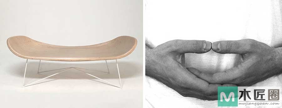 瑞典家具设计师，创作的一款灵感来自手势的桌子