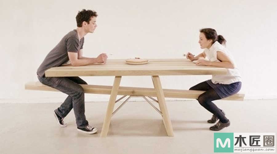 荷兰家具设计师，把跷跷板餐桌做的变得很有趣