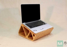 木工爱好者，自制笔记本电脑支架