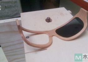 创意木质太阳镜，木工爱好者分享太阳镜的制作过程