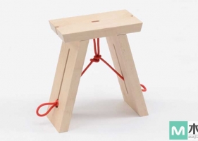 木工爱好者设计的便携式小板凳创意设计