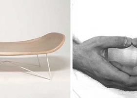 瑞典家具设计师，创作的一款灵感来自手势的桌子