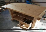 木工爱好者分享木工桌的做法教程，亮点是桌子用料（2-1）