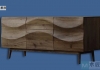 实木电视柜的制作方法，亮点是弧面柜门