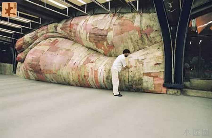 巴西艺术家亨里克•奥利维拉 诠释木的纹理艺术