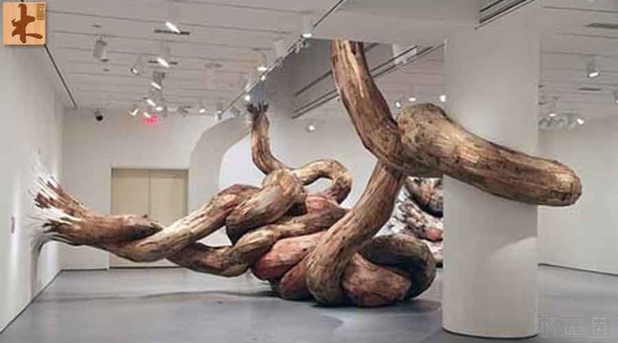 巴西艺术家亨里克•奥利维拉 诠释木的纹理艺术