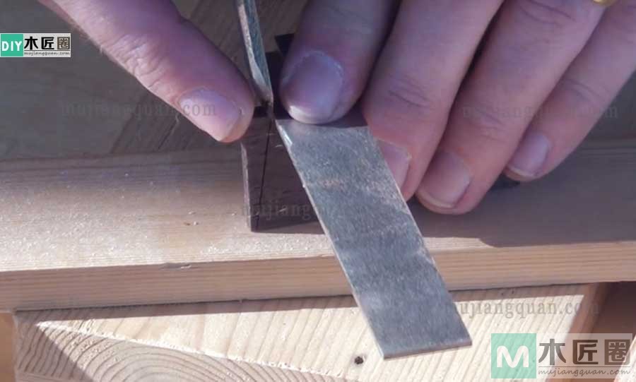 画榫工具，图解燕尾榫划线规的做法