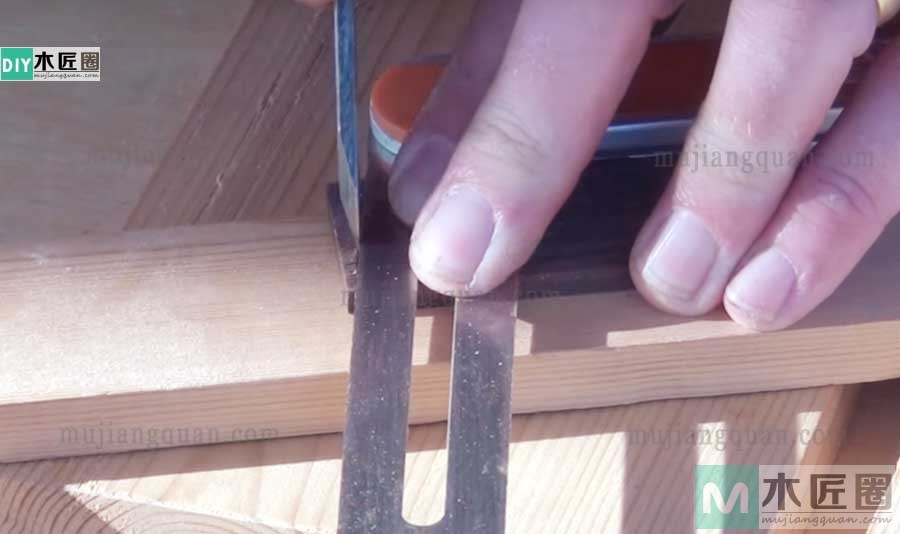 画榫工具，图解燕尾榫划线规的做法