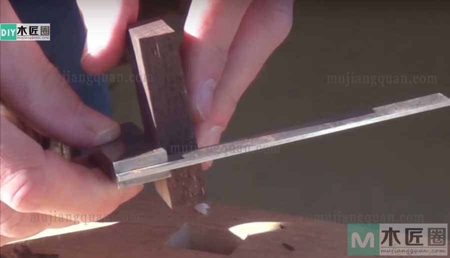 画榫工具，图解燕尾榫划线规的做法