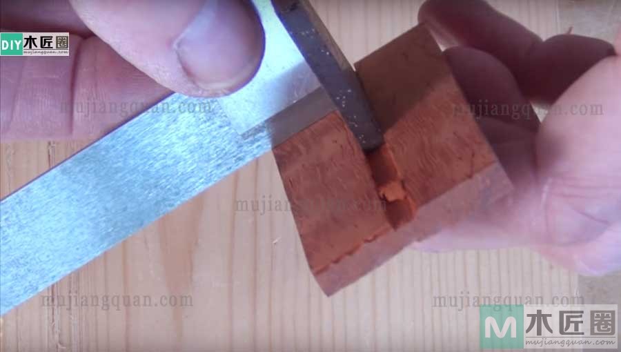 画榫工具，图解燕尾榫划线规的做法