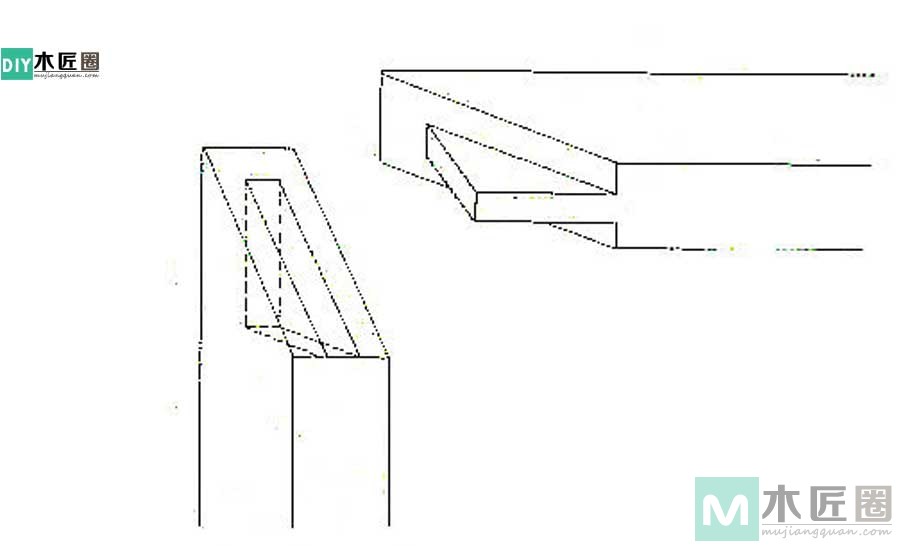 榫卯绝活儿，图解直材角结合的单闷榫结构