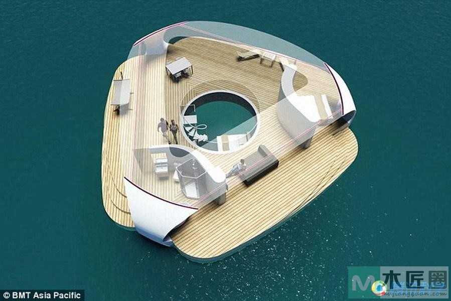 亚洲公司设计“漂浮别墅”配备海景水下卧室