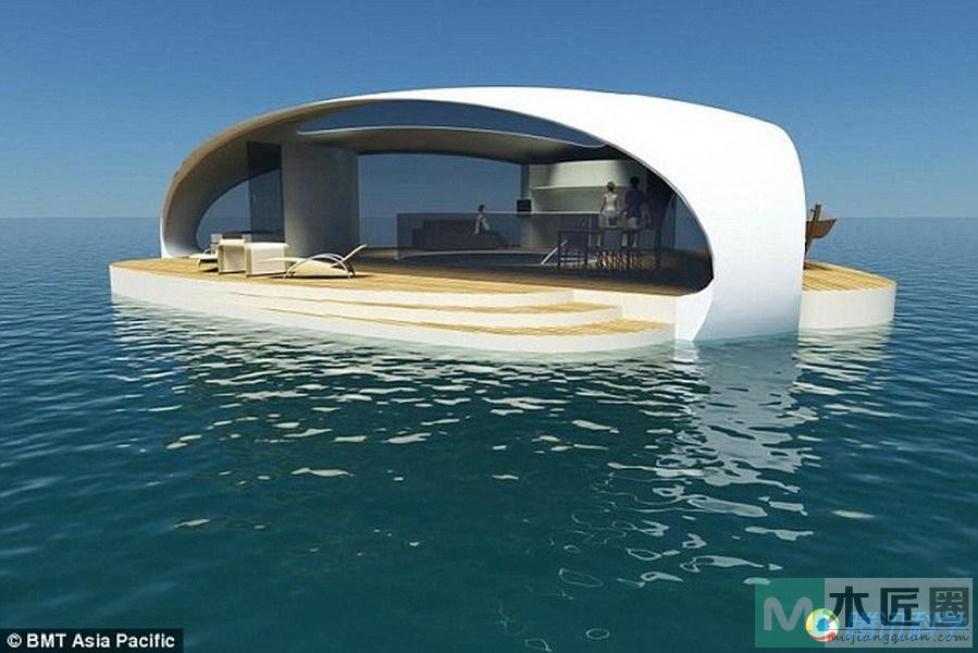 亚洲公司设计“漂浮别墅”配备海景水下卧室