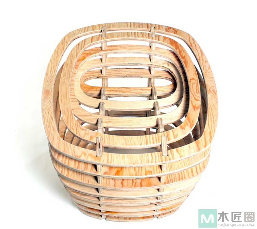 无设计不生活，创意家具设计之骨结构木凳子