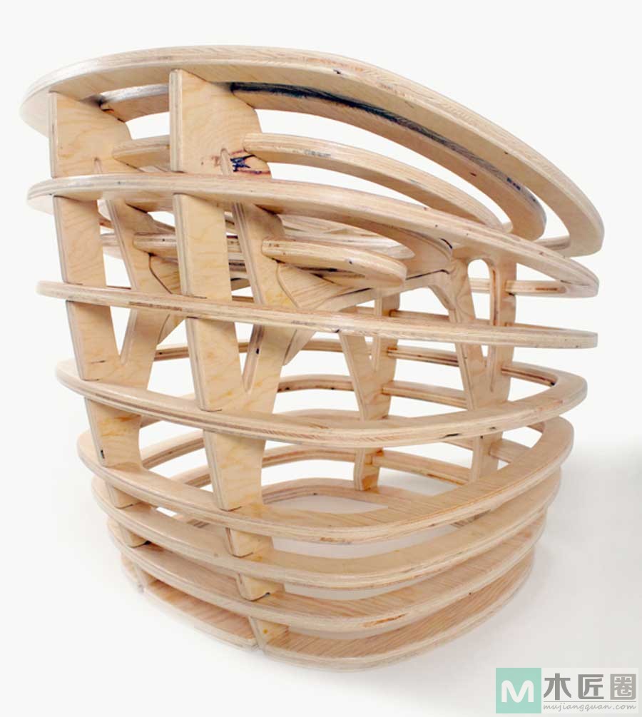 无设计不生活，创意家具设计之骨结构木凳子