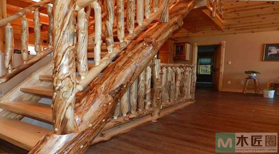 如果喜欢乡村设计，看看这些木楼梯