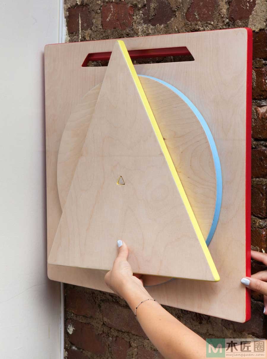 几何积木凳子，节约空间的巧妙拼接