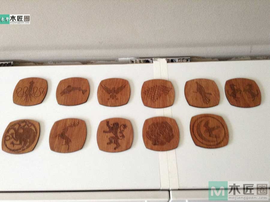 木工diy图解，木工爱好者自制实木杯垫的制作教程