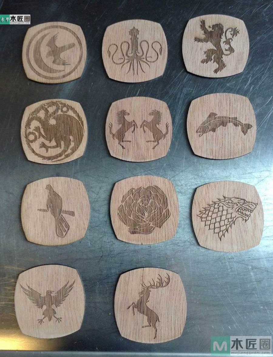 木工diy图解，木工爱好者自制实木杯垫的制作教程