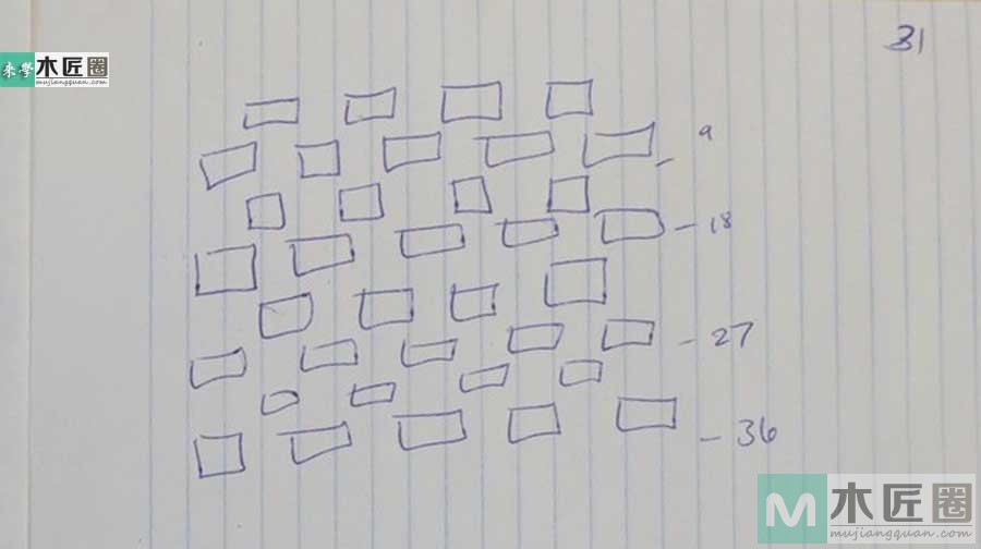 生活木工学，木工爱好者手工制作门前木块毯