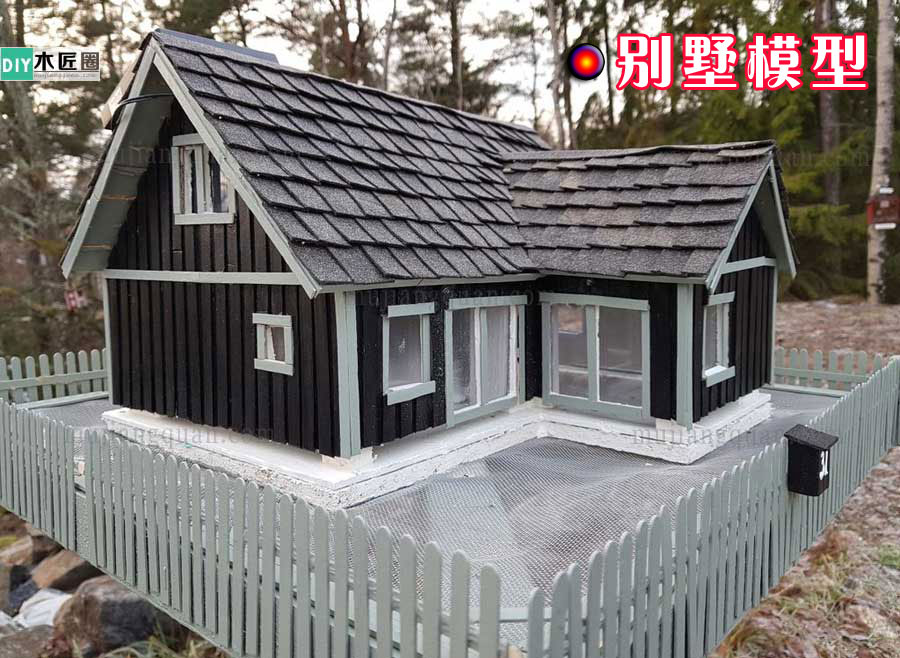 手工别墅模型制作方法图解，木工爱好者心得分享