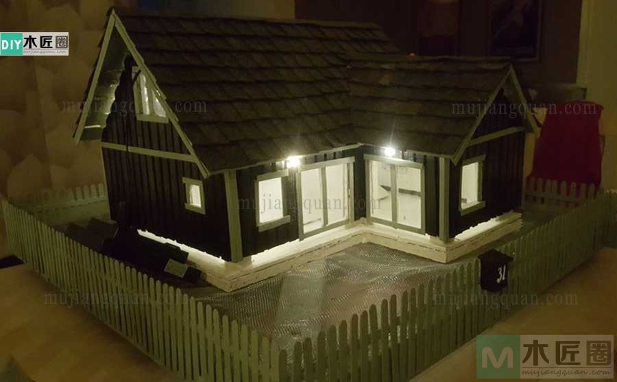手工别墅模型制作方法图解，木工爱好者心得分享