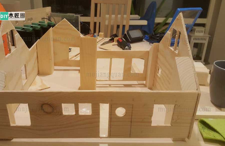 手工别墅模型制作方法图解，木工爱好者心得分享