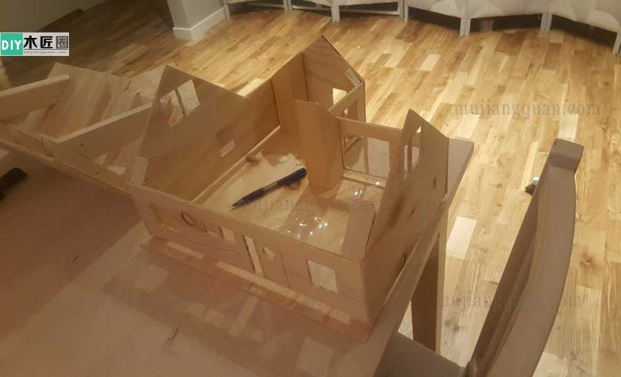 手工别墅模型制作方法图解，木工爱好者心得分享