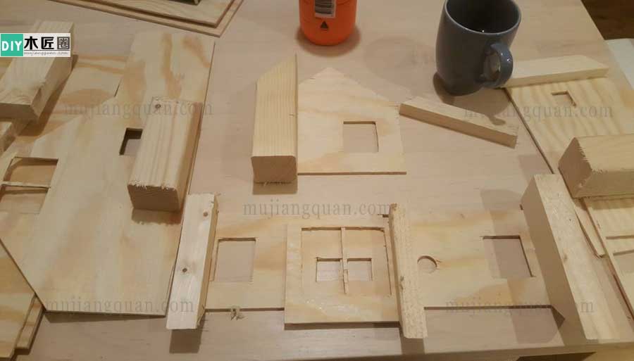 手工别墅模型制作方法图解，木工爱好者心得分享