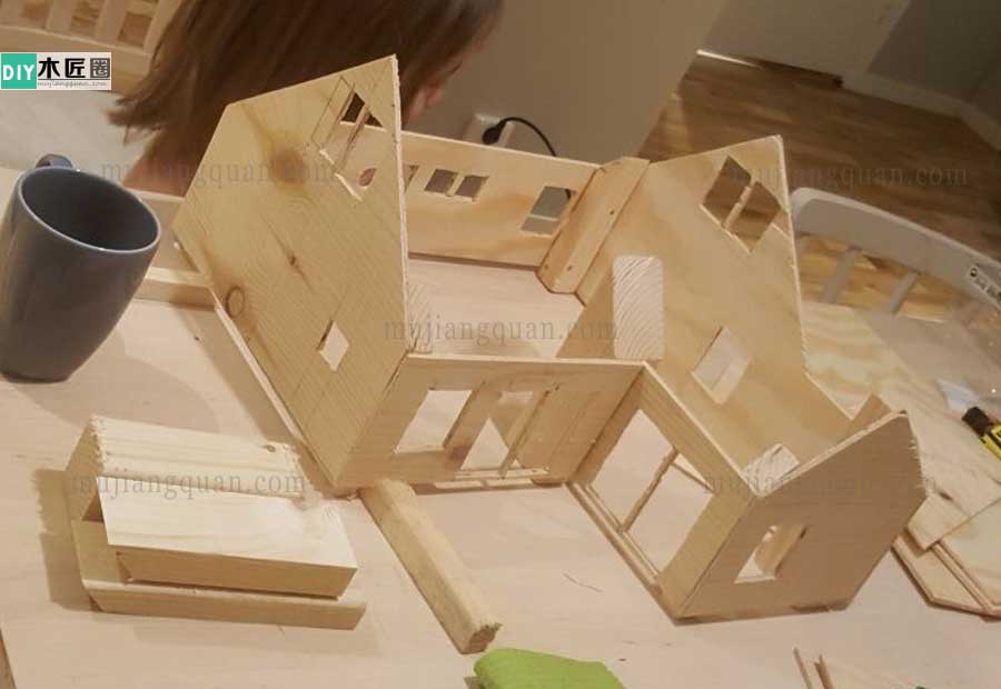 手工别墅模型制作方法图解，木工爱好者心得分享