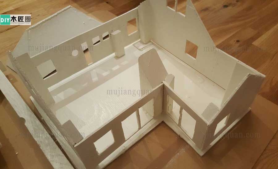 手工别墅模型制作方法图解，木工爱好者心得分享