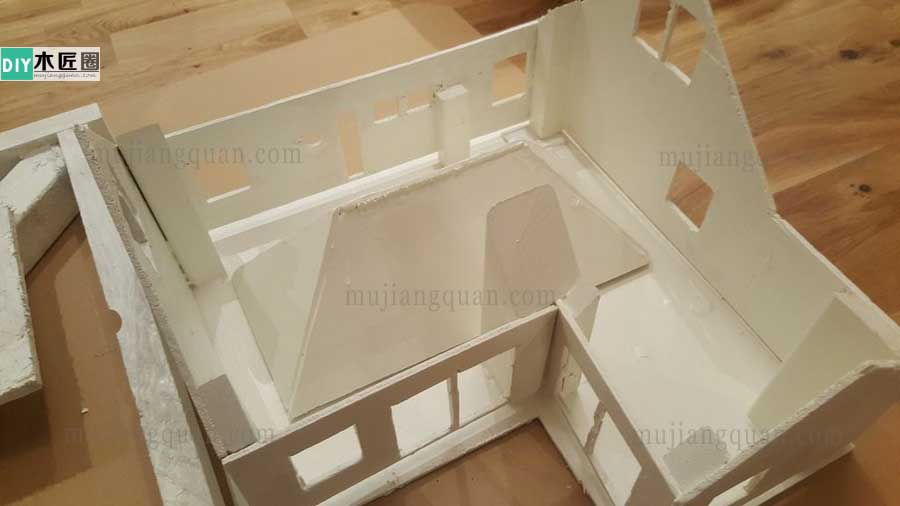手工别墅模型制作方法图解，木工爱好者心得分享