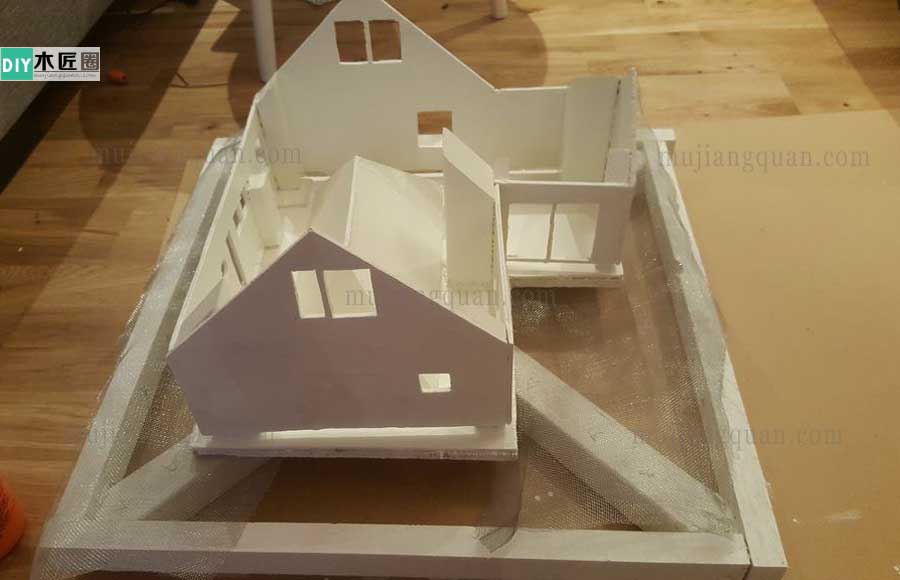 手工别墅模型制作方法图解，木工爱好者心得分享
