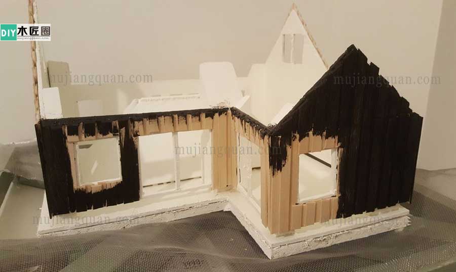 手工别墅模型制作方法图解，木工爱好者心得分享