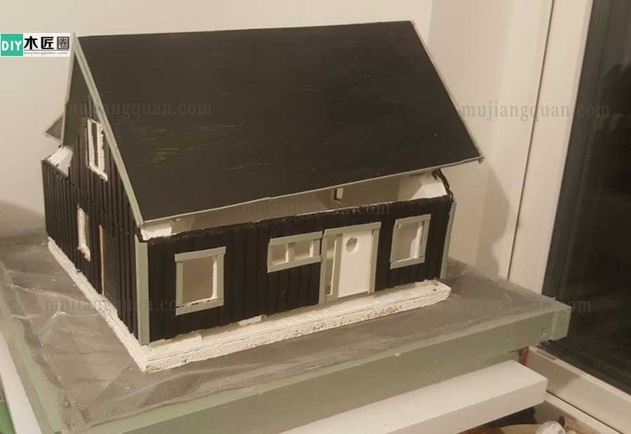 手工别墅模型制作方法图解，木工爱好者心得分享