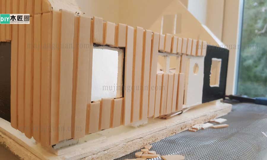 手工别墅模型制作方法图解，木工爱好者心得分享