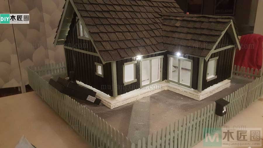 手工别墅模型制作方法图解，木工爱好者心得分享