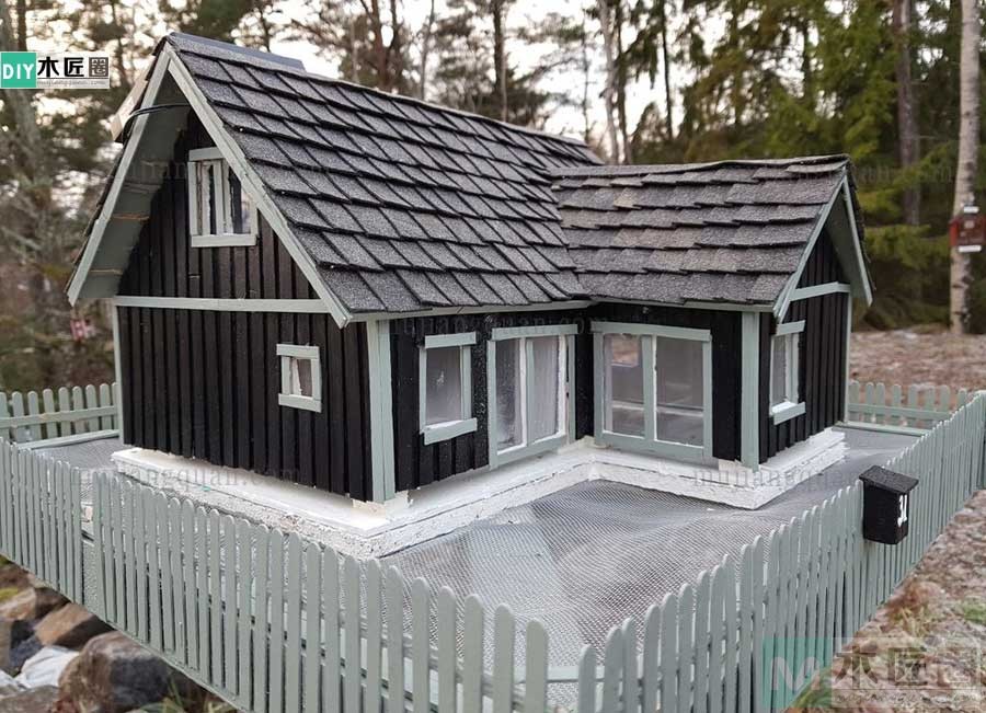手工别墅模型制作方法图解，木工爱好者心得分享