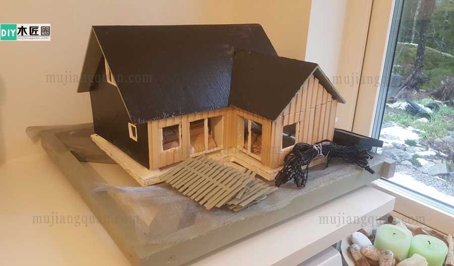 手工别墅模型制作方法图解，木工爱好者心得分享