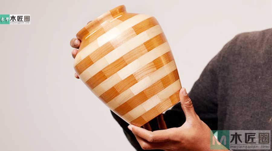 木工爱好者，diy实木花瓶的制作方法